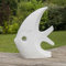 Wanda collection - Sculpture Design Grand Poisson Blanc 100 cm