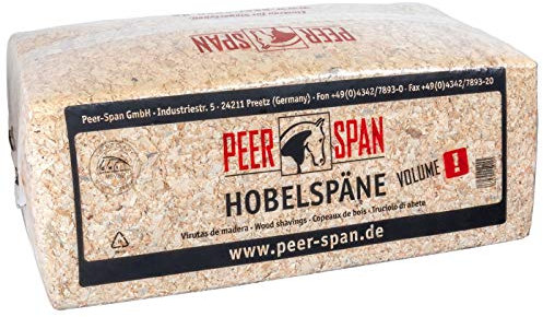 Span Lettiera da 18 kg, trucioli di fresatura, 600 litri, assorbenti trucioli di legno dal tronco per piccoli animali