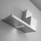 KDesign Campana de pared modelo K105, disponible en 2 tamaños, filtros de carbono, iluminación LED, diseño 100% fabricado en Italia (120 cm lado izquierdo)