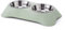 Angeer Stainless Steel Double Pet Bowl, Detachable Cat & Dog Food Water Dish with Anti-Slip for Cats/Dogs, Durable Split Feeding Bowls for Puppy/Kitten (L, Green)