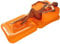 Misomo Sessel Palm Springs Orange | Luftmatratze im Sessel Look| Maße: 160 x 80 x 50 cm | Aufblasbar in wenigen Minuten | Extra Starkes Material