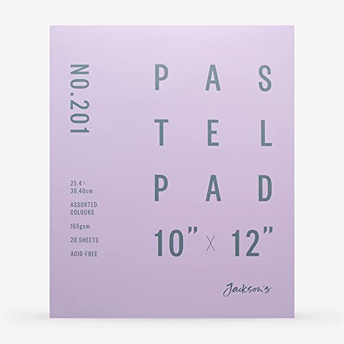 Jackson's : Pastel Paper : Pad : 165gsm : 20 Sheets : Assorted Colours : 10x12in (APX.25x30cm)