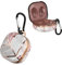kwmobile Hülle kompatibel mit Samsung Galaxy Buds 2 Pro/Buds 2 / Buds Live - Schutzhülle Etui - Kopfhörer Case IMD Cover in Rosegold Weiß Altrosa Glory Mix Marmor