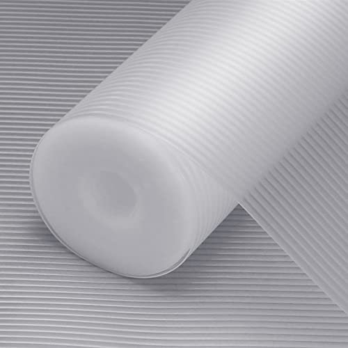 Origuuds Tapis Fond de Tiroir Non-Adhésif, Tapis Frigo en EVA Antiderapant, Plastique Tapis Refrigerateur Placard Etagere Protection, pour Meuble, sous Evier Cuisine (Transparent/40cmx600cm)