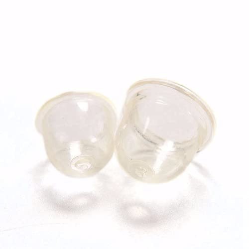 Générique 10 pièces 19mm Transparent Pompe à Essence carburateur Bulle d'huile amorce Ampoule pour tronçonneuse Tondeuse débroussailleuse Outil Clair