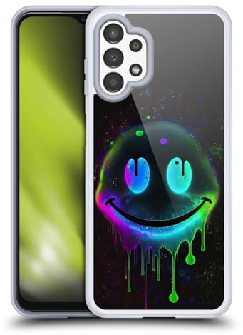 Head Case Designs Offizielle Wumples Drip Smiley Kosmische Kunst Gel Handyhülle Hülle [Militärischer Schutzgrad] Kompatibel mit Samsung Galaxy A13 (2022)