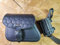 ORLETANOS Schwingentasche Sporty Comb schwarz kompatibel mit Harley Davidson Seitentasche Sportster Forty Eight Lowrider Hugger XL 1200 48 883 Bikertasche schwarz