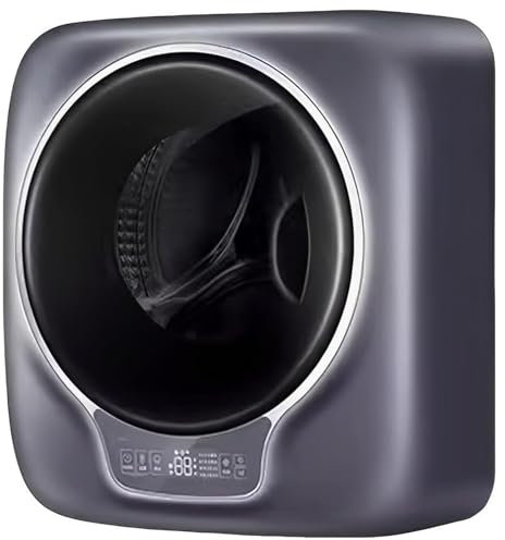 Qiang Mini Lave-Linge Mural Machine à Laver Portable 3Kg sous-Vêtements Chaussettes Laveuse Charge Frontale avec 8 Modes,pour Appartement Hôtel Maison