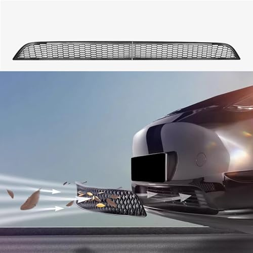 Ywooon Front Grill Mesh Grille Cover for Tesla Model Y 2020-2024 Automotive Air Inlet Vent Grille Cover Replacement Bumper Protector Segmented 2 Pcs