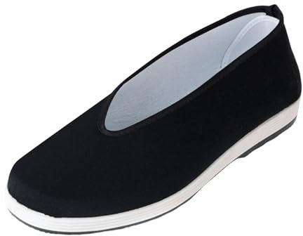 LOVIVER Zapatos de lona Zapatos antiguos de Beijing Suela de goma Antideslizante Cómodo para hombres y mujeres Zapatos de Tai Zapatos tradicionales chinos, 37