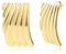 Gold Ohrringe Große Ohrstecker Damen, Große Klobige Ohrstecker 14K Geometrische Ohrringe Hypoallergen Rechteckige Ohrstecker Gestreifte Ohrstecker Statement Dicke Ohrstecker Schmuck Geschenk