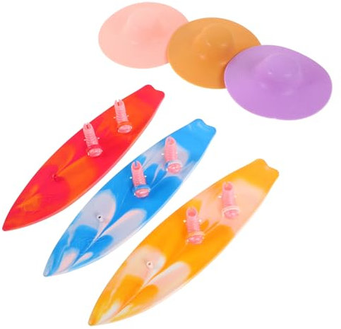 Toyvian 9stücke Teiliges Mini-Surfbrett Puppenhut Und Stiefeln Realistische Dekoratives Finger-Surfboard Für Stranddeko Sommerparty Hawaii-Motto Für Jugendliche Erwachsene