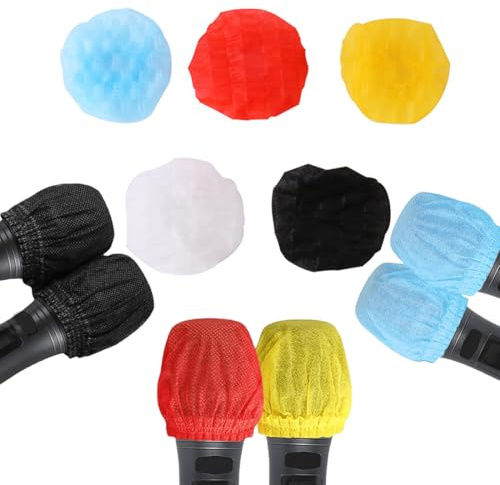 EIH1 120 pcs couvertures de micro hygiéniques jetables non tissées antibactériennes sans odeur la plupart des microphones pour microphone non tissé