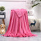 GAIFNAG Kuscheldecke Flauschig Decke 70 x 300 cm Verschiedenen Größen Und Farben Erhältlich Flanell Decke Couchdecke für Tiefen Schlaf Und Bessere Erholung, Rosa