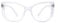 SKYWAY Women Reading Glasses, Fashion Oversized Blue Light Blocking Computer Readers for Women, Square Cat Eye Frame Ladies Glasses with Spring Hinge (Clear,1.5+)