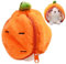 Colgante de peluche de la bolsa del conejo, conejo de peluche | Patrón de conejo de fresa de peluche lindo reversible | Adorable juguete de conejo de peluche para niñas, niños, adolescentes,