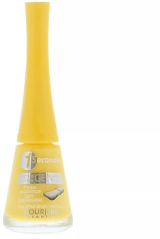 1 Second Gel Texture Nail Polish, Yellow, Anti-Smudge Brush