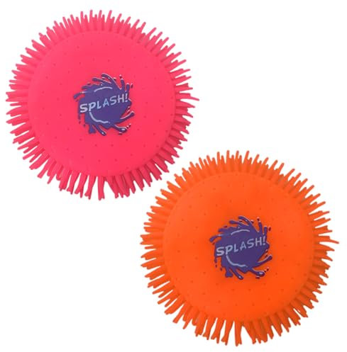 OUDQFCJ 2 Pezzi Frisbee Morbido per Acqua, Giocattolo Estivo in Schiuma e Silicone, Divertimento per Bambini e Adulti, Diametro 17cm, Colori Vivaci, Colore Casuale