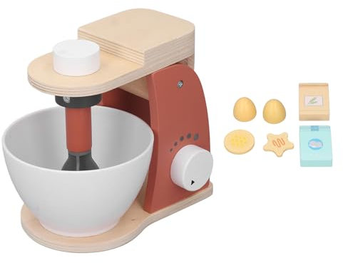 Wooden Mixer Set,Kids Mixer Pretend Toy,Play Kitchen Accessories,for Kids Role Play Toys for Girls and Boys