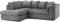 Bliss Furniture's Jumbo Cord Scatter Back 4-Seater Left Hand Corner Sofa Elevate Your Living Room With Comfort and Style (Grey, Left Hand Corner)