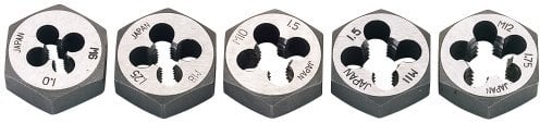 Draper 79198 Schneideisen-Set, metrisch, 5-teilig