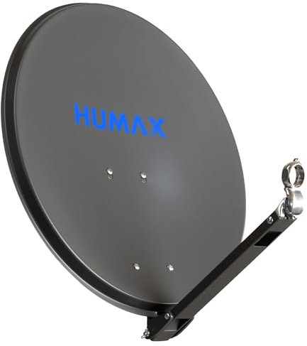 HUMAX Digital Professional 90 cm Satellitenspiegel, Sat Antenne mit Tragarm für LNBs, Satellitenschüssel aus Aluminium mit einem Durchmesser von 90 cm, anthrazit