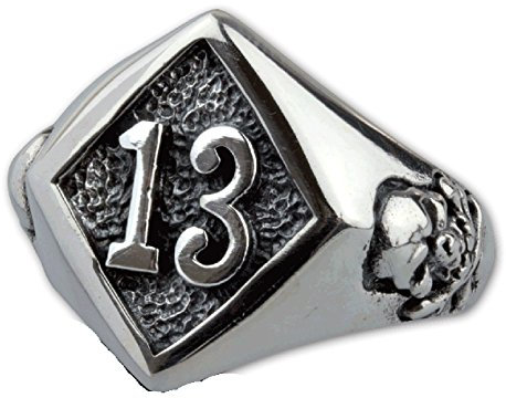 etNox-Ring ''13'' 925 Sterling Silver (R1142), Ringgrösse:65