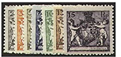 Goldhahn Liechtenstein Nr. 46-52B Landeswappen 1921 Briefmarken für Sammler