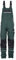 TMG® | Lange Arbeitslatzhose Herren, Grüne Latzhose mit Kniepolstertaschen aus Cordura, viel Stauraum, robust | 68