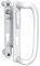 Mila Inline Patio Door Handle Pair 109mm Screw Fix White Lever