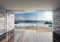 decomonkey Fototapete Fenster zum Meer Strand 350x256 cm XXL Design Tapete Fototapeten Vlies Tapeten Vliestapete Wandtapete moderne Wand Schlafzimmer Wohnzimmer Landschaft