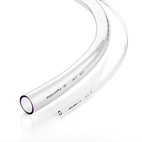 REHAU RAUCLAIR-E lebensmittelechter PVC-Schlauch, Wasserschlauch, Luftschlauch| METERWARE (28. Innen-Außen: 5mm - 8mm)