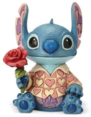 Disney Figurine Stitch 'Clueless Casanova' sous Licence Officielle de Traditions, 15,5 cm, Bleu