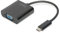 Digitus DA-70853 cavo e adattatore video 0,15 m USB C VGA (D-Sub) Nero