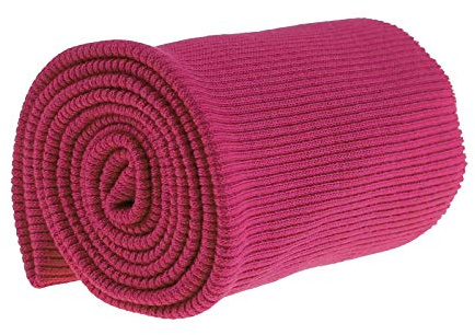 Bündchen Strickbündchen 16x80cm Bündchenstoff Baumwolle elastisch gerippt, Farbkarte 2von2, Farbe:pink