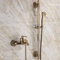 HomeLava Duscharmatur Wandmontage Einhand mit Handbrause in Antik Messing