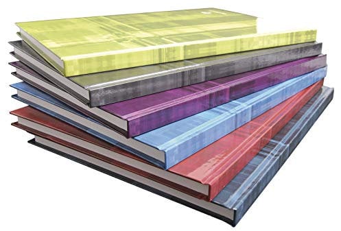 Clairefontaine 9041C - Kladde / Notizbuch mit Hardcover DIN A4 21x29,7 cm, 96 Blatt 90g, französische Lineatur, robust und strapazierfähig, farbig sortiert, 5 Stück