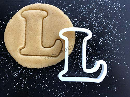 Alphabet Letters 3 Sizes Cookie Cutters Fondant Cake Decorating (Letter L, 4)
