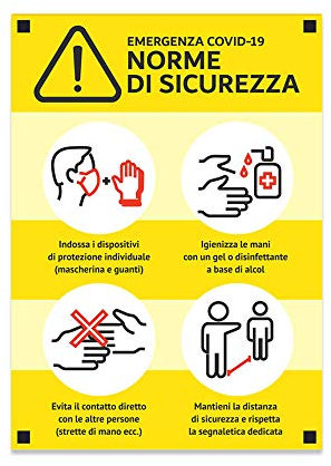 Panneau signalétique normes de sécurité pour magasins, 25 x 35 cm