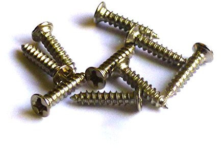 Senkkopf Blech-/Holzschrauben, mit Spitze und PH Kreuzschlitz, Abmessung: 2 x 16 mm, VE=100 Stück, Kopfdurchmesser = 3,5mm, Werksoff: Stahl vernickelt
