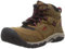 KEEN Unisex-Kinder Ridge Flex Mid wasserdichte Wanderstiefel, Bison-Roter Teppich, 35 EU