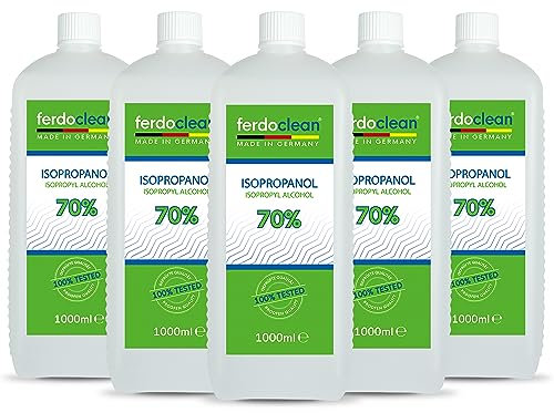 5000ml Isopropanol 70% Lösungsmittel Isopropylalkohol 70 Reiniger für Haushalt | Nagelcleaner | Lackreiniger | IPA 5L 2-Propanol | Fettentferner