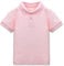 CUNYI Polo pour Garçons T-Shirt Uniforme en Coton Piqué Chemises d'école pour Enfants Hauts à Manches Courtes, Rose Pâle 150