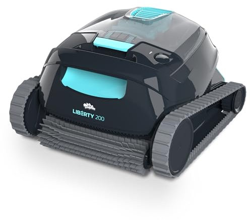 Dolphin Liberty 200 Automatischer Poolreiniger Poolroboter kabellos - Boden und Wandreinigung - Energieeinsparung, Eingelassene Pools bis zu 10 m, Wasserpflege