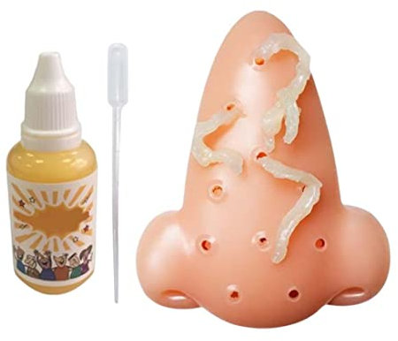 Pimple Popper Stress Relief Toy, Kindertag / Halloween / Aprilscherz Tag Geschenk Squeeze Acne Toys Nase Pickle Popping Toy Stress Relief Neuheit Spielzeug mit 30 ml Additivlösung