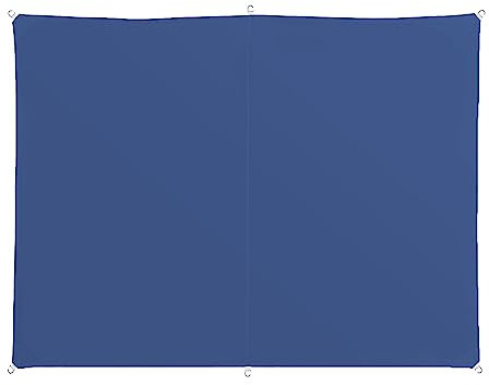 Sonnensegel Sonnenschutz 1.8 x 3.4 m wasserfest Sonnenschutz UV-Schutz Sonnenschutz Netz 4 × 1.5 m Seile für Garten Terrasse Camping, Dunkelblau