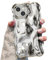 UEEBAI Case for iPhone 14 6.1 inch, Cute Solid Color Curly Wave Shape Shockproof Soft TPU Bumper Phone Case, Candy Water Ripple 3D Silicone Slim Pretty Case Non-yellowing Cover,Silver