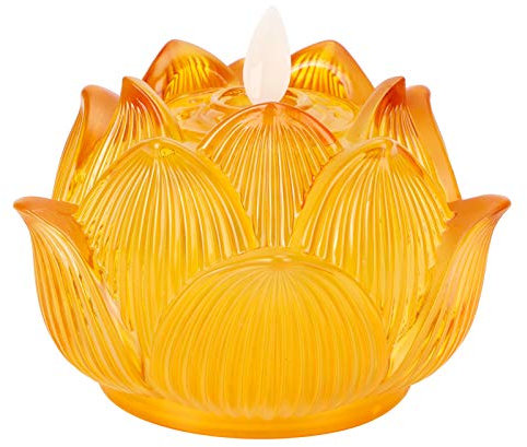 OKJHFD Simulation Glasierter Buddha-Scheinwerfer, Elektronische Kerzenlampen, Ewig Brennende Lampen, Buddha-Lampen, Anbetung Und Gebet, Glaubenszubehör, Desktop-Beleuchtung, Dekorationen, Tempeldekora