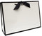Nu-Nuel 2 Large Gift Paper Bags with Rope Handle | Black Edge Matt Laminated Gift Bags | Paper bags for Birthday, Wedding, Baby Showers, Bridal Party, Christmas (2, LARGE- 440x320x120mm)