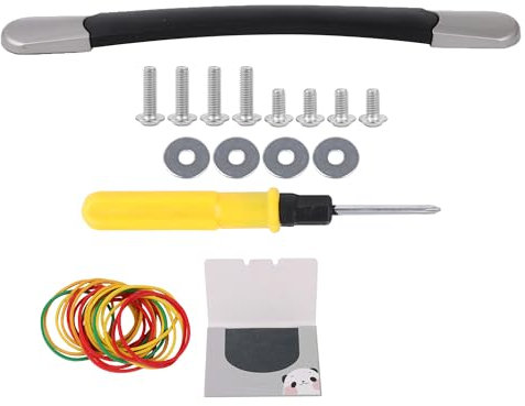 Plastic Suitcase Handle 6.88w/Screws Precision Makeup Applicator Rubber Bands
